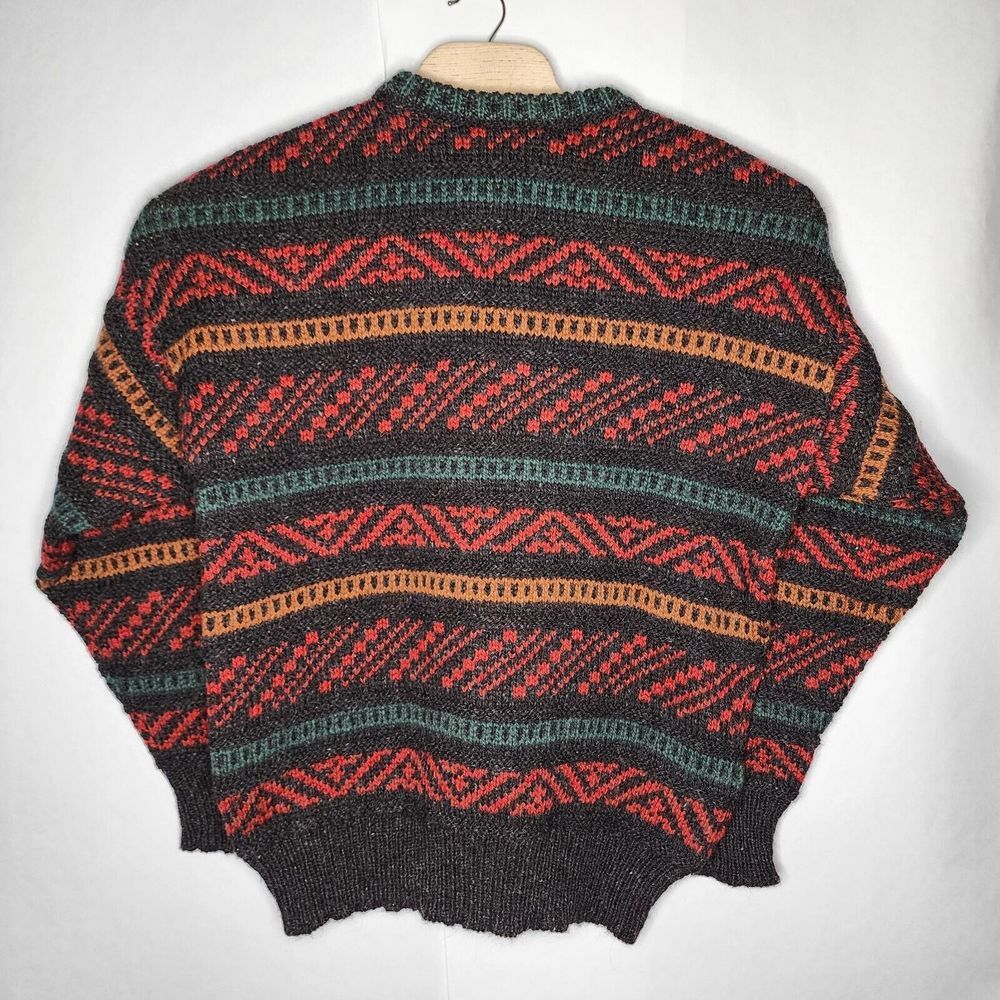 Vintage Woodward Mens Multicolor 100% Wool Pullover Sweater Size X-Large - Picture 5 of 9